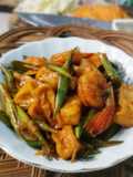 Tumis Buncis Tahu Udang Taosi