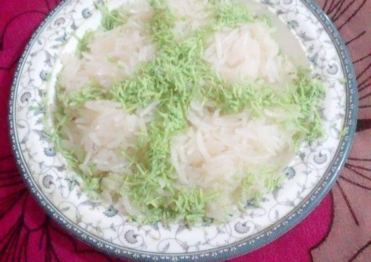 Recipe of Yummy Zarda green and white