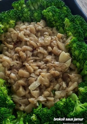 Foto resep Brokoli saus jamur