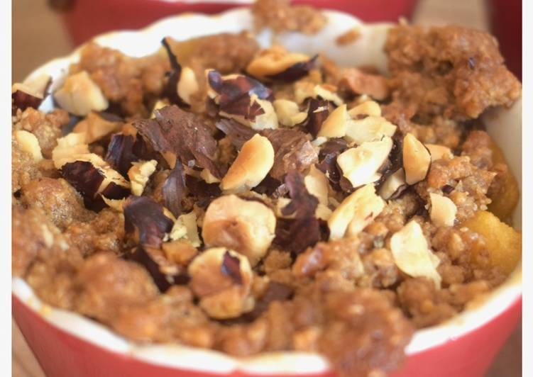 La Meilleur Recette De Crumble pommes noisettes