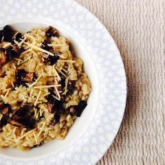 A picture of Mushroom Risotto.