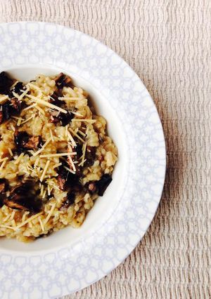 A picture of Mushroom Risotto.