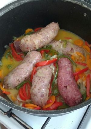 Una foto de Chorizos con lo que tengo en casa