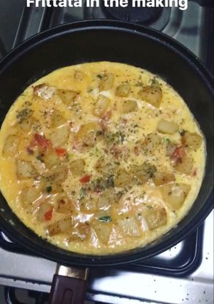 Foto resep Pan frittata tanpa oven