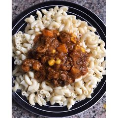 Mincemeat corn stew A picture of Mincemeat corn stew.