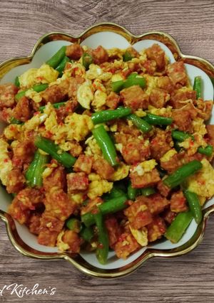 Foto resep Tempe pedas telur orak arik