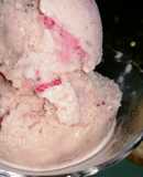 Helado de fresa