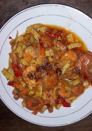 Foto resep Oseng putren seafood