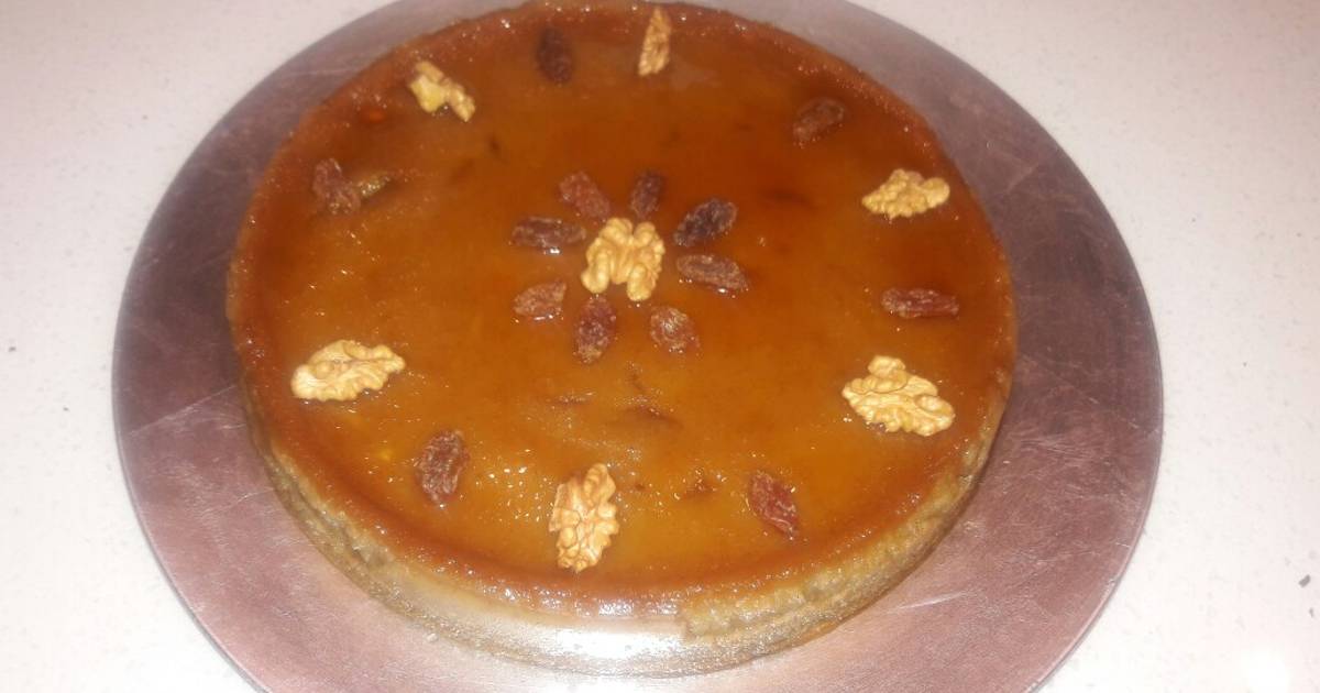 Pudín de pan con nueces y pasas. Receta de yudelka Cookpad