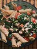 Pasta Salad with Crab Surimi