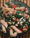 Pasta Salad with Crab Surimi