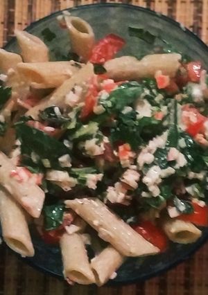A picture of Pasta Salad with Crab Surimi.