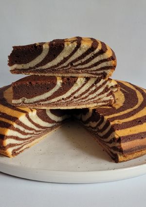 Une photo de Gâteau tigré