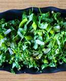 Radish leaves salad