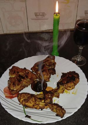 চিকেন তন্দুরি (chicken tandoori recipe in Bengali) রেসিপির প্রধান ছবি