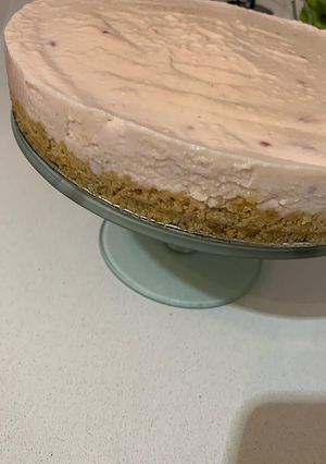 A picture of No cook easy cheese cake.