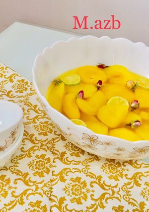 عکسی از دستور کمپوت سیب خانگی