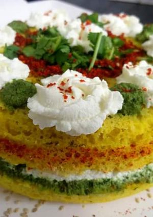 A picture of Vati Dhokla.