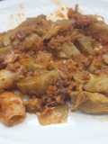 Chipirones con alcachofas congeladas
