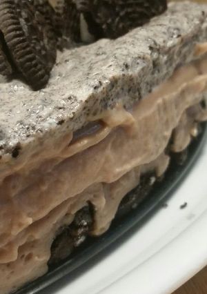 Φωτογραφία της συνταγής Τούρτα διπλής κρέμας με μπισκότα OREO!!!
