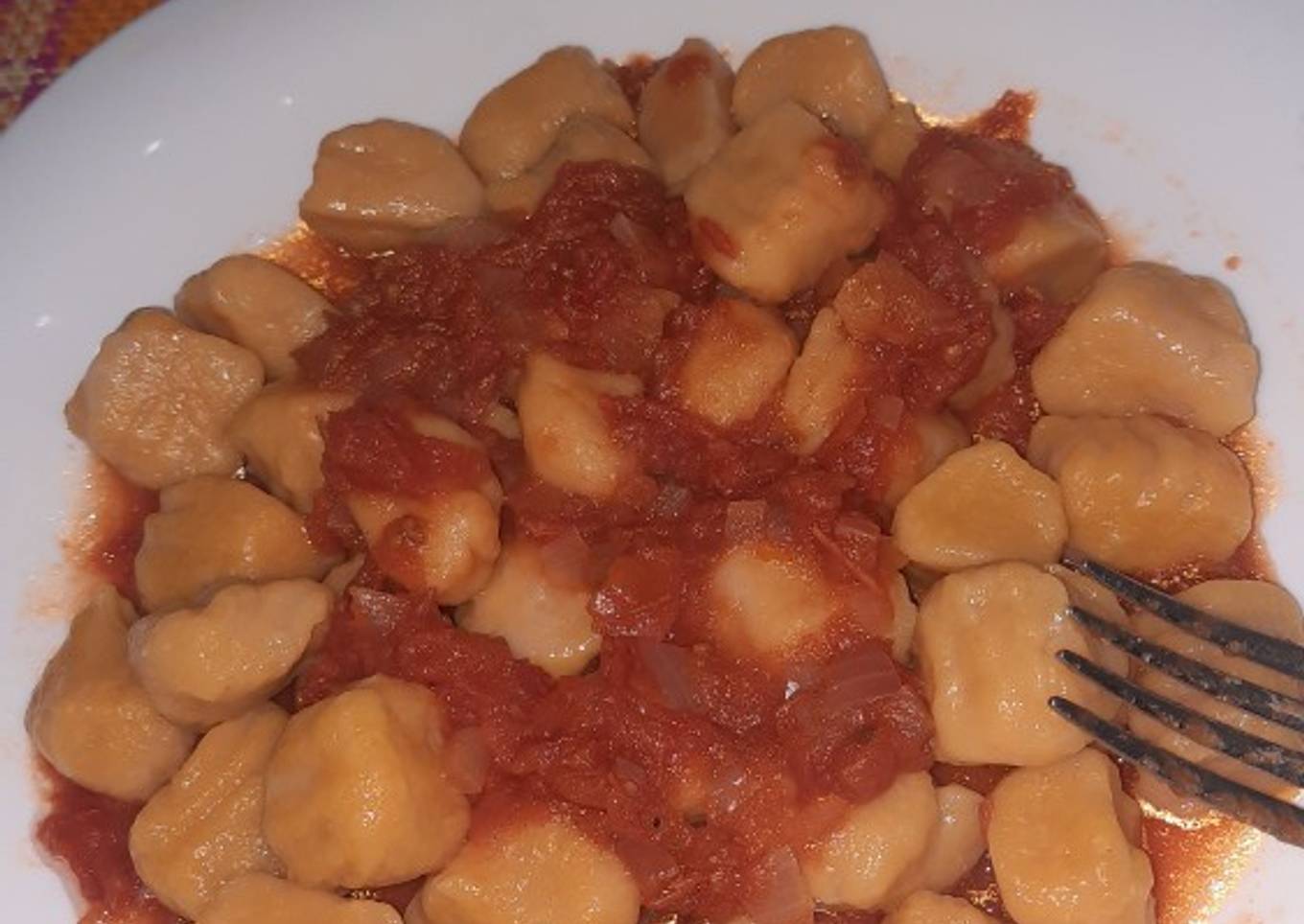 Ñoquis de calabaza y papa