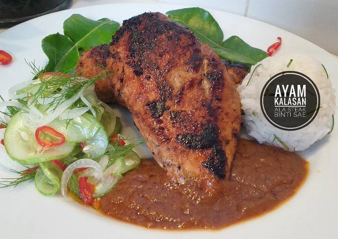 Bagaimana Menyiapkan Ayam Kalasan Masak Steak, Sempurna