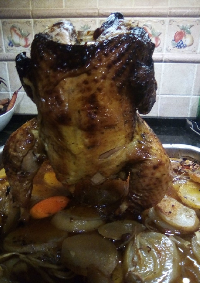 Una foto de Pollo a la cerveza