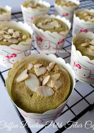 Foto resep Chiffon Pandan Putih Telur Cup