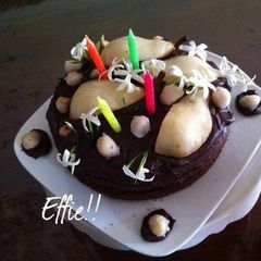 A picture of Chocolate mud cake.