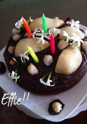 A picture of Chocolate mud cake.