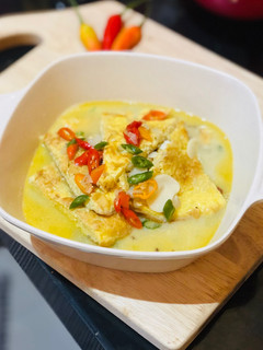 Foto resep Telor Dadar Kuah Santan Pedas