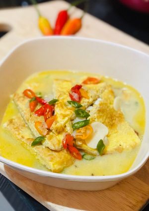 Foto resep Telor Dadar Kuah Santan Pedas