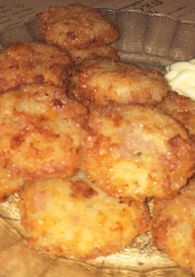 Una foto de Nuggets de jamón y queso