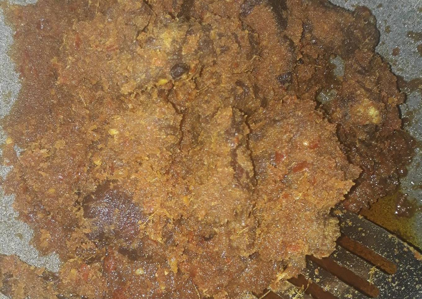 Rendang daging khas padang minang