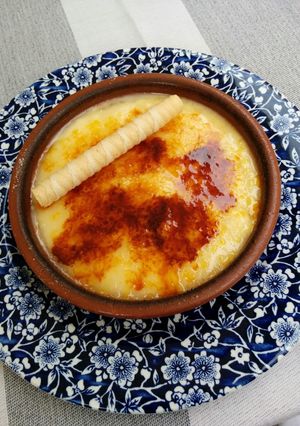Una foto de Crema catalana