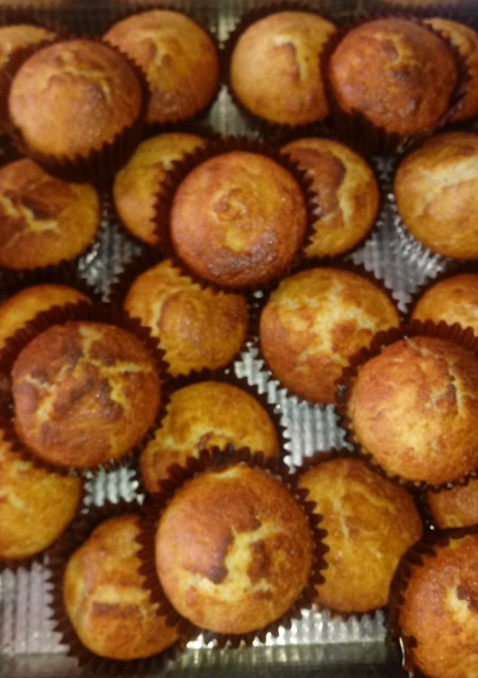 Una foto de Muffins de Banana y coco