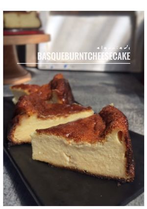 Foto resep Basque burnt cheesecake