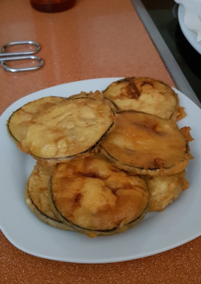 Una foto de Berenjenas fritas