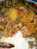 Moringa,Potato and Egg stew