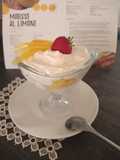 Mousse al limone e mango