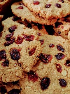 Una foto de Galletas de avena y arándanos