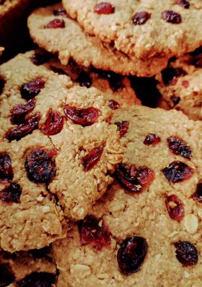 Una foto de Galletas de avena y arándanos