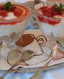 Poharas epres sajtkrémes desszert