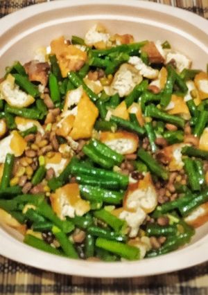 Foto resep Tumis Kacang Panjang +Kacang Beras
