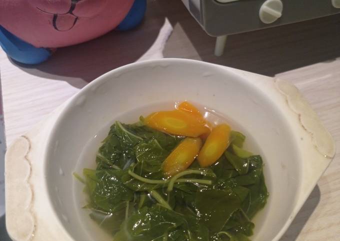 Sayur Bening Bayam Simple hidangan anak