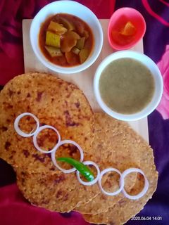 राजस्थानी कोरमा रोटी (Rajasthani korma roti recipe in hindi) रेसिपी मुख्य फोटो