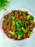 Tumis Brokoli Sapi Lada Hitam
