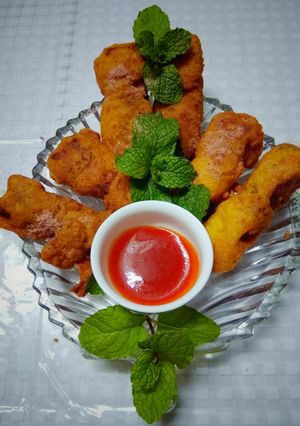 A picture of Stuffed Cottage Cheese Fritters.