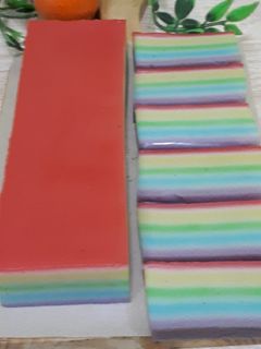 Foto resep Lapis beras rainbow