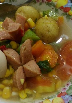 Foto resep Soup jagung sederhana